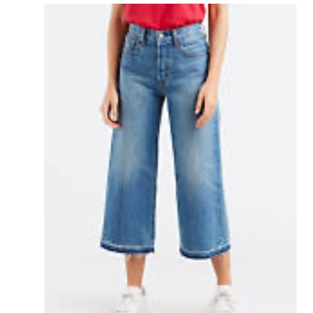 Levi’s high water wide leg jeans